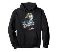 Silly Goose on The Loose Cool Biker Vintage Retro Lightning Felpa con Cappuccio