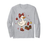 Silly Goose on The Loose - Divertente Oca Natalizia per Donne in Vacanza Maglia a Manica