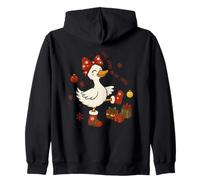 Silly Goose on The Loose Fun Holiday Tema Felpa con Cappuccio
