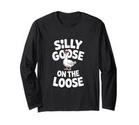 Silly Goose On The Loose Funny Daying Occhiali da Sole Maglia a Manica