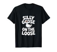 Silly Goose On The Loose Funny Daying Occhiali da Sole Maglietta