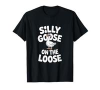 Silly Goose On The Loose Funny Daying Occhiali da Sole Maglietta