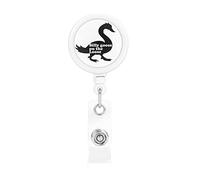 Silly Goose On The Loose Porta badge retrattile Reel Clip Id Card Holder for Nurse Student Office Worker