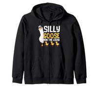 Silly Goose On The Loose retrò Groovy Sciocco Oca Club Felpa con Cappuccio