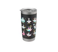 Silly Goose On The Loose Summer Pool Beach Party Bicchiere termico in acciaio inox doppia parete