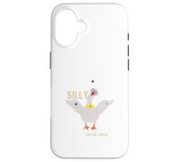 Silly Goose On The Loose Wears Clown vestito giocoleria 3 palle Custodia per iPhone 16