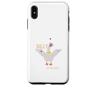 Silly Goose On The Loose Wears Clown vestito giocoleria 3 palle Custodia per iPhone XS Max