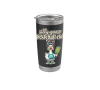 Silly Goose Pickleball Club - Panino disordinato divertente da donna a forma di oca Bicchiere termico in acciaio inox doppia parete