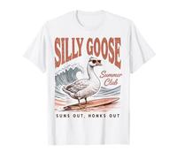 Silly Goose Summer Club Suns out Honks out Maglietta