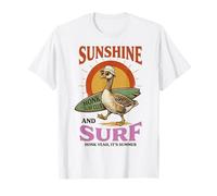 Silly Goose Sunshine Surf Honk Surf Club Summer Maglietta