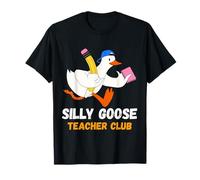 Silly Goose Teacher Club | Funny First Day Back to School Maglietta