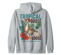 Silly Goose Tropical Goose On The Loose Felpa con Cappuccio