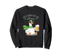 Silly Goose w Green Beer Pinta St Patrick's Felpa