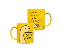 Silly Goose & What If I'm Not Silly Enough - Set di 2 tazze gialle