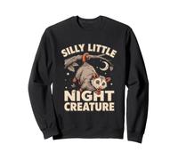 Silly Little Night Creature Divertenti Vibrazioni di Opossum Felpa