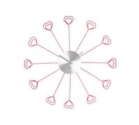 Silly Orologio Da Muro Pinze Cuore Rosse