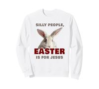 Silly People Easter is for Jesus: Cute Christian Faith Bunny Felpa