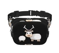 Silly Sheep - Marsupio multifunzione con stampa, unisex, alla moda, per viaggi e sport