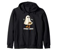 Silly Spooky Goose Halloween Funny Silly Goose Ghost Fall Felpa con Cappuccio