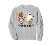 Silly Spooky Goose Halloween Funny Silly Goose Pumpkin Ghost Felpa