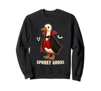 Silly Spooky Goose Halloween Funny Silly Goose Vampire Felpa