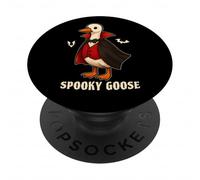 Silly Spooky Goose Halloween Funny Silly Goose Vampire PopSockets PopGrip Adesivo
