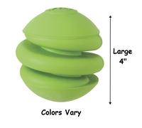 Silly Suoni Molla Palla Giocattolo Cane GOMMA Naturale Spirale Colori Vari