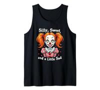 Silly Sweet Little Sad Girlfriend Faccia da Clown Clowngirl Canotta