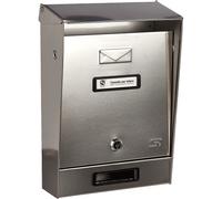 Silmec 10-001 Cassetta postale tradizionale singola per esterno, Inox, Dim.(La.x