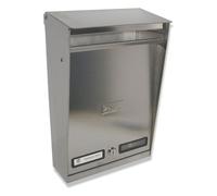 Silmec Cassetta posta con tettuccio (25x9x39cm) Cromo 10012