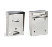 Silmec Cassetta posta senza tettuccio (22x8,5x32,5cm) Cromo 10009