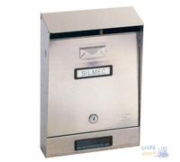 Silmec S.R.L. Cassetta Posta Inox 001 Con Tetto Cm 32,5X22X7,5/11