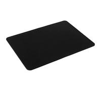 silmo Tappetino Mouse 25 x 20 cm piccolo, nero, Bordo tagliato al laser, Durevoli, antiscivolo e silenzioso, gioco, ufficio, casa, lavabile, arrotolabile, Tappetini per il Gaming Mousepad