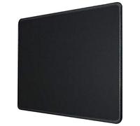 silmo Tappetino Mouse25 x 20 cm piccolo, nero, con Bordo Cucito, Durevoli, antiscivolo e silenzioso, gioco, ufficio, casa, lavabile, arrotolabile, Tappetini per il Gaming Mousepad