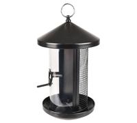 Silo Per Nutrimento Flamingo Eira 19X20X31CM Nero Per Semi E Noci, Metallo