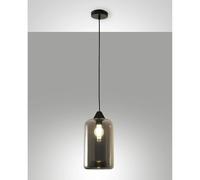 Silo cilindro lampada vetro soffiato cucina fumee E27 [EEK: A]