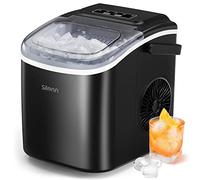 Silonn Maquina de Hielo, Maquina de Hacer Hielo 9 Cubitos Listos en 6 Minutos 12 KG en 24 Horas, Autolimpiante Pequeña Maquina de Hacer Hielo para Casa Cocina Oficina Bar y Fiesta