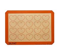 Silpat ES-7034-FR Tappetino antiaderente da forno, Silicone in fibra di vetro, Arancione