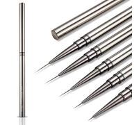 SILPECWEE 5 pennelli per nail liner (6, 9, 12, 15, 18 mm) per nail art e manicure