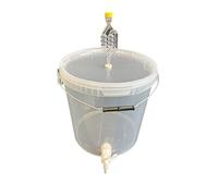 Silplast Contenitore completo per fermentazione da 20 l, set completo: secchio per fermentazione con tubo di fermentazione e guarnizione in gomma e rubinetto di scarico in plastica, secchio per birra