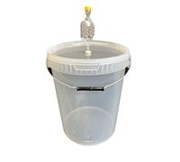 SILPLAST Contenitore per fermentazione da 25 l, con tubo di fermentazione, coperchio in gomma, secchio per gli ospiti, per birra, vino o poltiglia, per alimenti, ideale per birre amatoriali