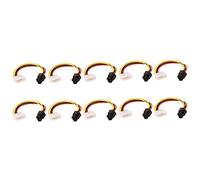 Silriku 10 Pz 4 Pin IDE Molex a 6 Pin Cavo di Alimentazione GPU Scheda Grafica