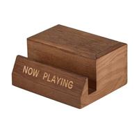 Silriku Espositore per dischi in vinile in legno, supporto da tavolo per album da tavolo, supporto singolo per CD e LP