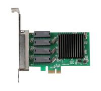 Silriku Scheda di rete Gigabit PCI-E a 4 porte PCI-E RTL8111H Chip 1000Mbps RJ45 Adattatore LAN Controller di rete