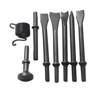 Silriku Set di 8 scalpelli pneumatici, scalpello pneumatico, scalpello pneumatico per taglio e ruggine