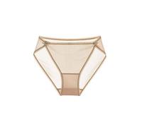 SilRiver Mutandine da Donna 100% Seta Comode Mutandine in Seta Slip Traspiranti Stretch alla Moda Tocco Setoso Slip Hipster, Biancheria Intima Premium(Large, Beige)