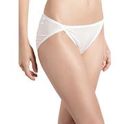 SilRiver - Mutandine in Seta 100%: Slip Hipster Comodi, Traspiranti e Stretch con Tocco Setoso (Medium, Bianco)