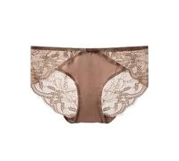 SilRiver Seta Spandex Intimo da Donna Morbido e Confortevole Slip Boxer Pantaloncini Hipster Mutandine Lingerie, Champagne, S