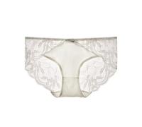 SilRiver Seta Spandex Intimo da Donna Morbido e Confortevole Slip Boxer Pantaloncini Hipster Mutandine Lingerie, Bianco, S