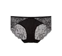 SilRiver Seta Spandex Intimo da Donna Morbido e Confortevole Slip Boxer Pantaloncini Hipster Mutandine Lingerie, Nero, S